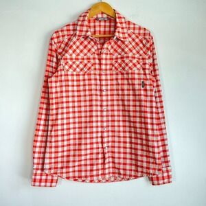 Stio Mens Plaid Pearl Snap Button Shirt Small Western Outdoor Cowboy Ranch
